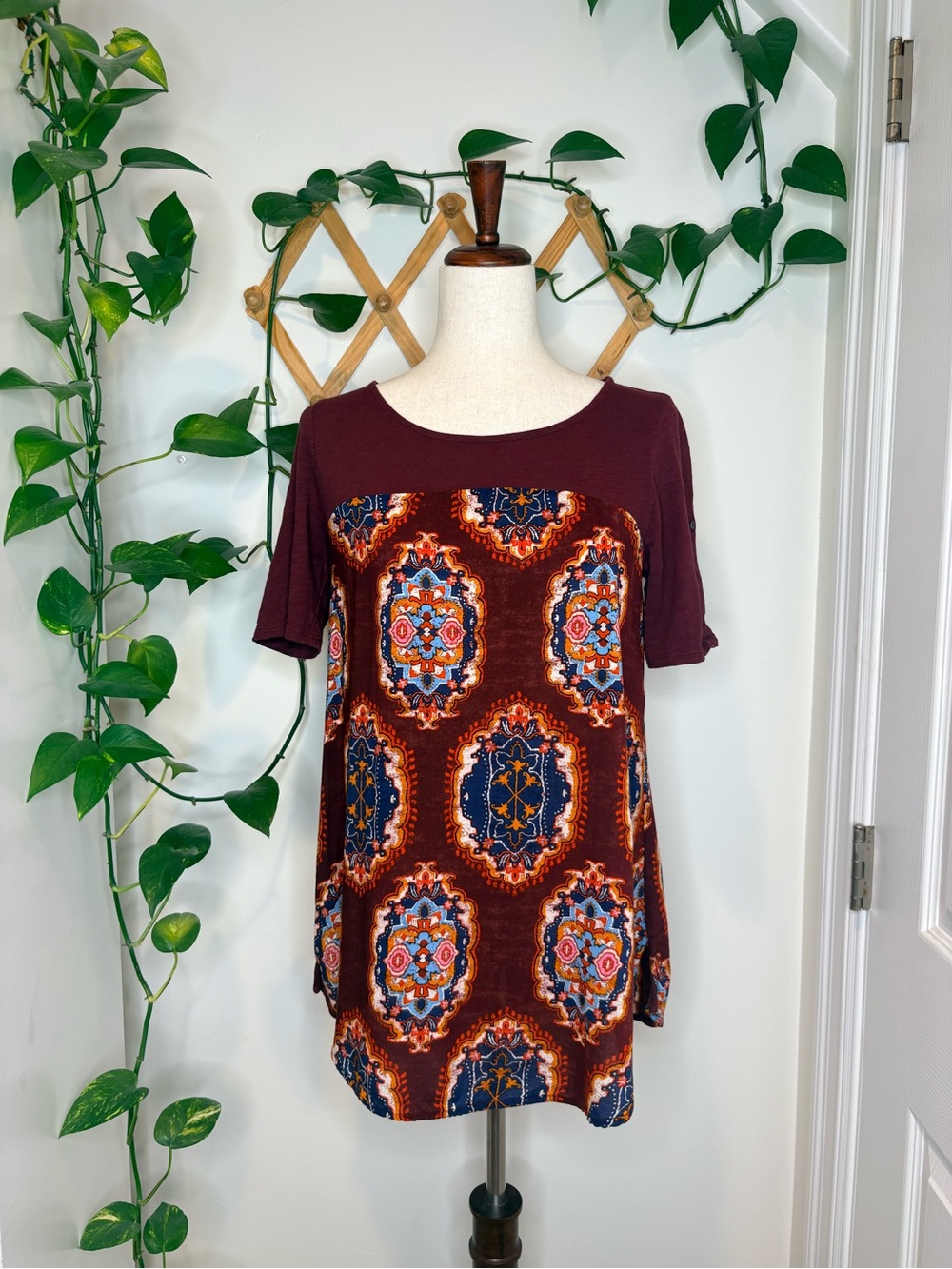 Anthropologie Meadow Rue Pattern Drop Tunic